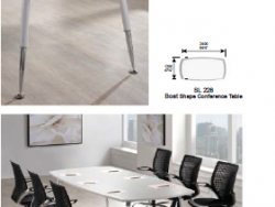 SL 228 - boat shape Meeting/conference table