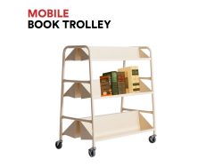 Mobile Beige Trolley | Storage